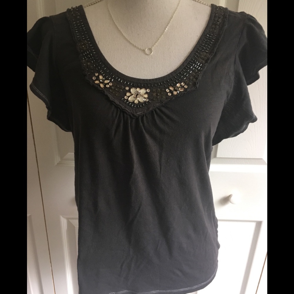 American Eagle flutter sleeved shirt sz S☀️2/18☀️